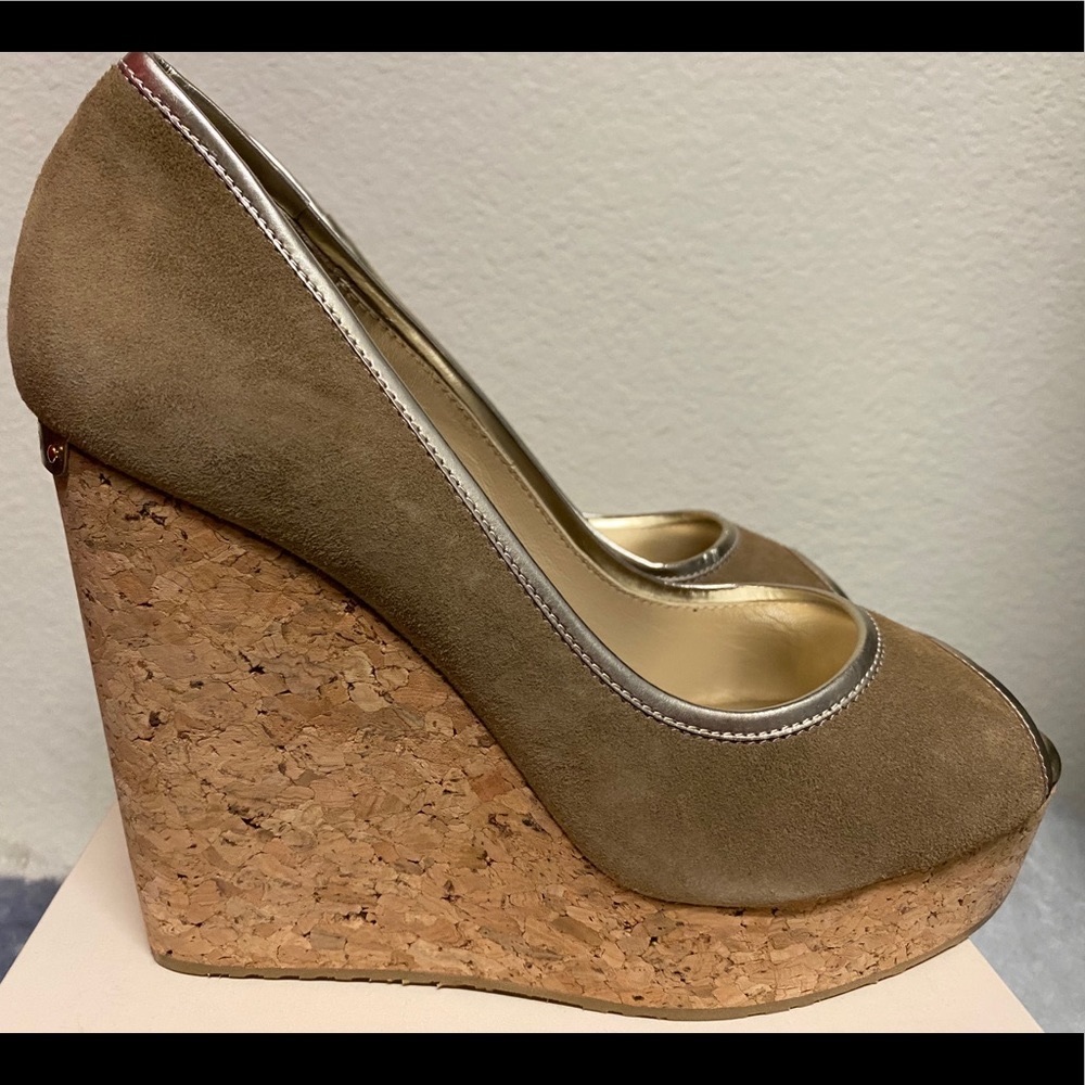 Jimmy Choo 122 Papina Nude Suede NIB